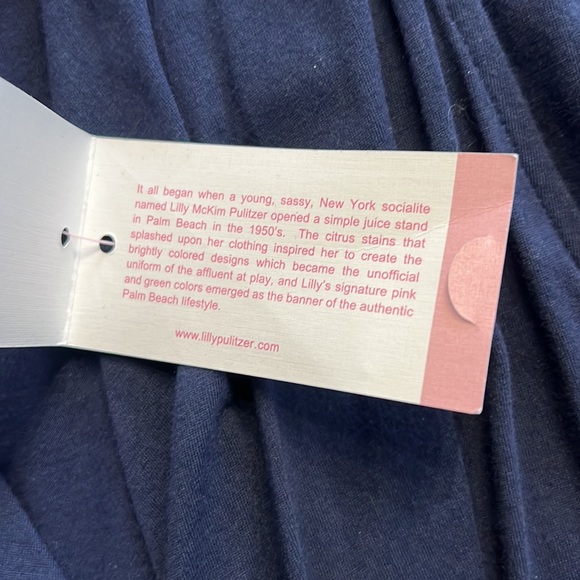 Lilly Pulitzer XXS True Navy Heron Top NWT - Picture 8 of 11